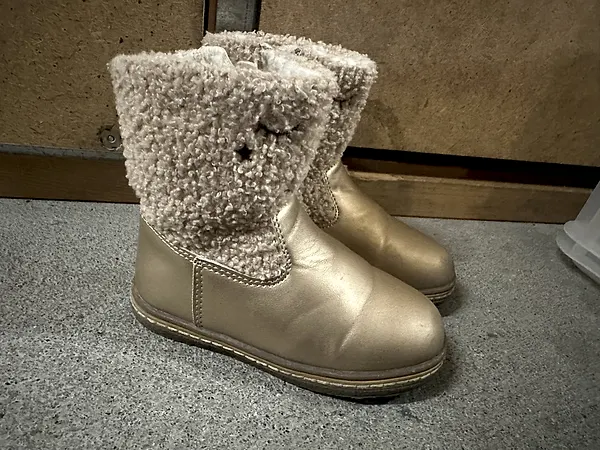 Friboo Kinder-Winterstiefel Gold Grösse 25