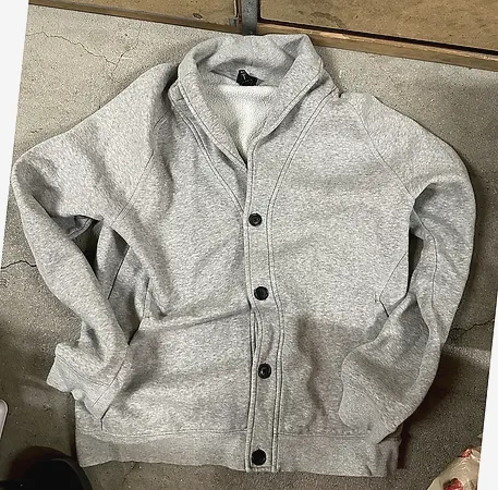 H&M Jacke Grau/Schwarz Grösse L